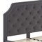 Flash Furniture Brighton Queen Platform Bed, Dark Gray SL-BK4-Q-DG-GG - alternate 7